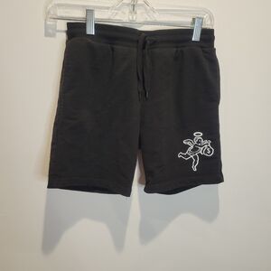 Hasta muerte unisex size 12 black sweat shorts angle money RUNS SMALL